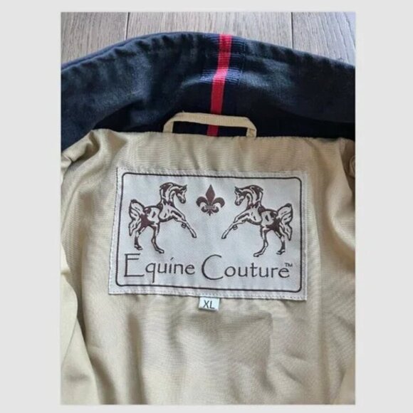 Equine Couture Regatta Jacket Size XL Navy Equestrian Full Zip Stretch Riding - Picture 2 of 6